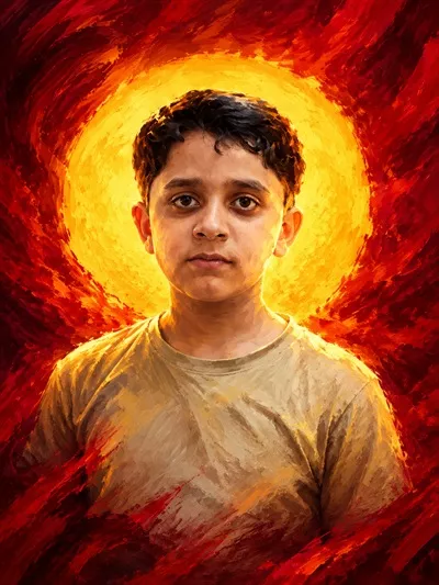 عکس شهید امیرحسین رسولی، دانش آموزی که جان خود را فدای وطن کرد