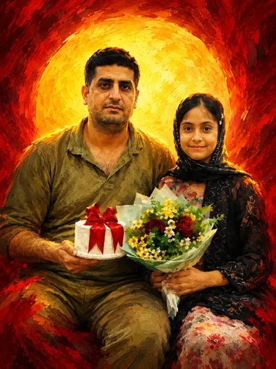 عکس شهید حمید و شهیده سنار سالاری، دانش آموزان فداکار مدرسه میناب