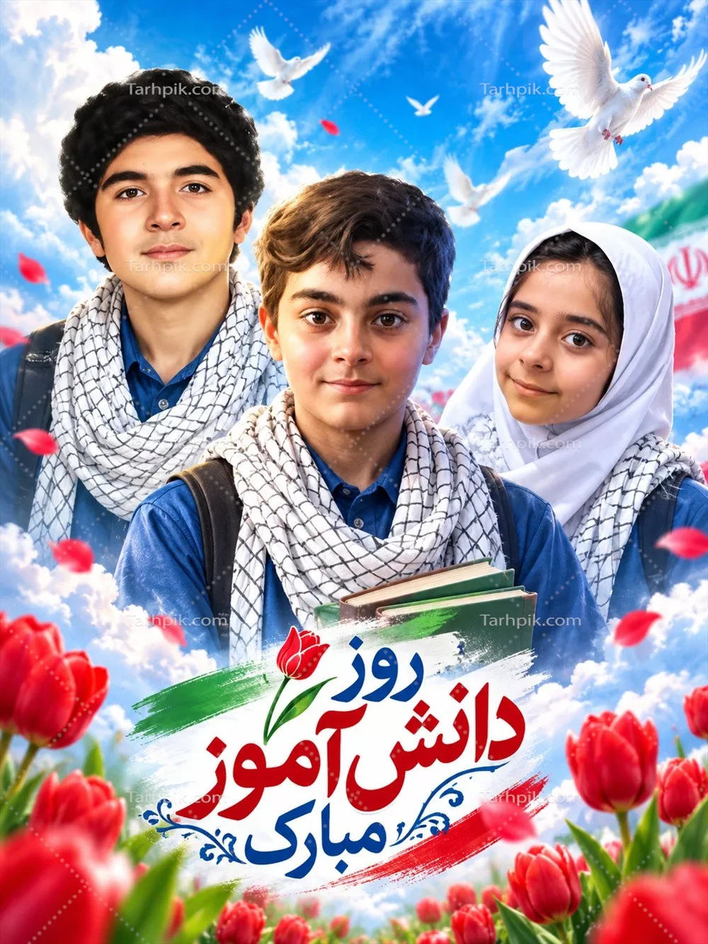 عکس طرح تبلیغاتی ویژه برای روز دانش آموز و جشن آن