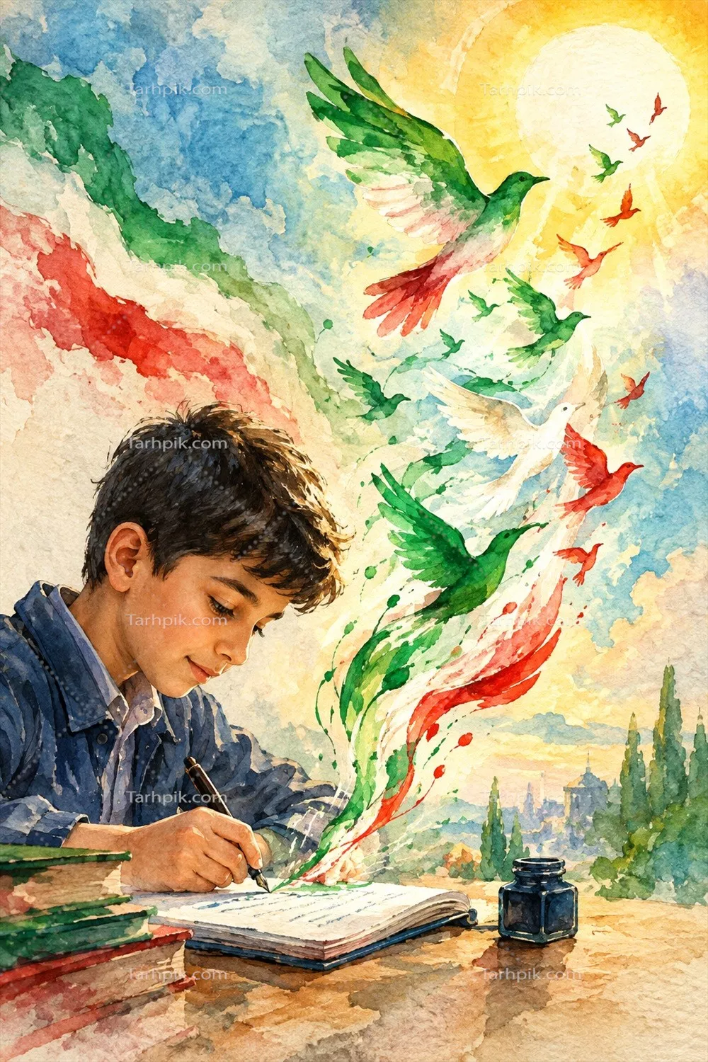 عکس طرح روز دانش آموز و نوجوانان و نقش آنها در جامعه