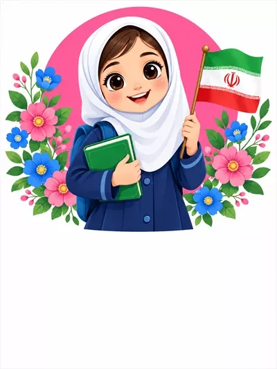 عکس پوستر بزرگداشت روز دانش آموز با طراحی خلاقانه و رنگ های شاد