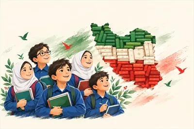 عکس پوستر مدرسه برای روز دانش آموز با طراحی جذاب و آموزنده