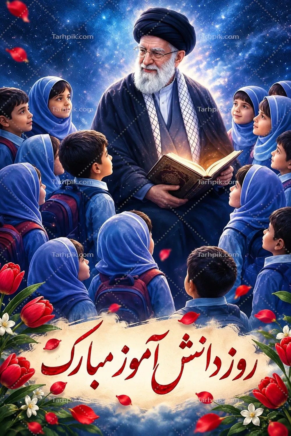 عکس پوستر گرامیداشت دانش آموزان با پیام های انگیزشی و الهام بخش