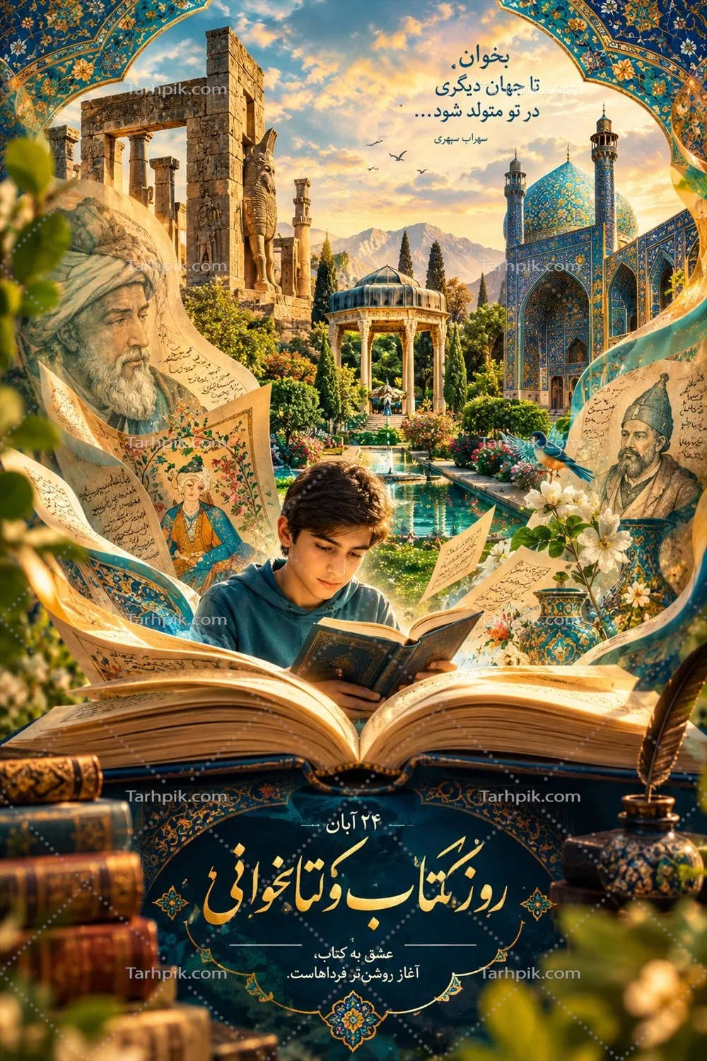 عکس روز کتاب و کتابخوانی و نقش آن در فرهنگ جامعه