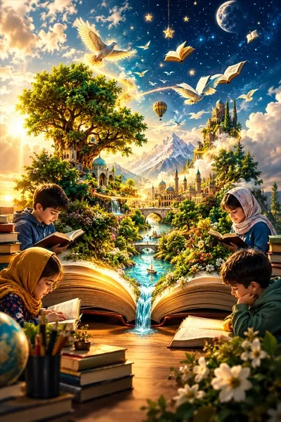 عکس طرح روز کتاب و کتابخوانی برای افزایش آگاهی