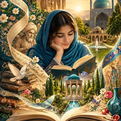 عکس طرح فرهنگی کتاب و کتابخوانی برای ترویج دانش