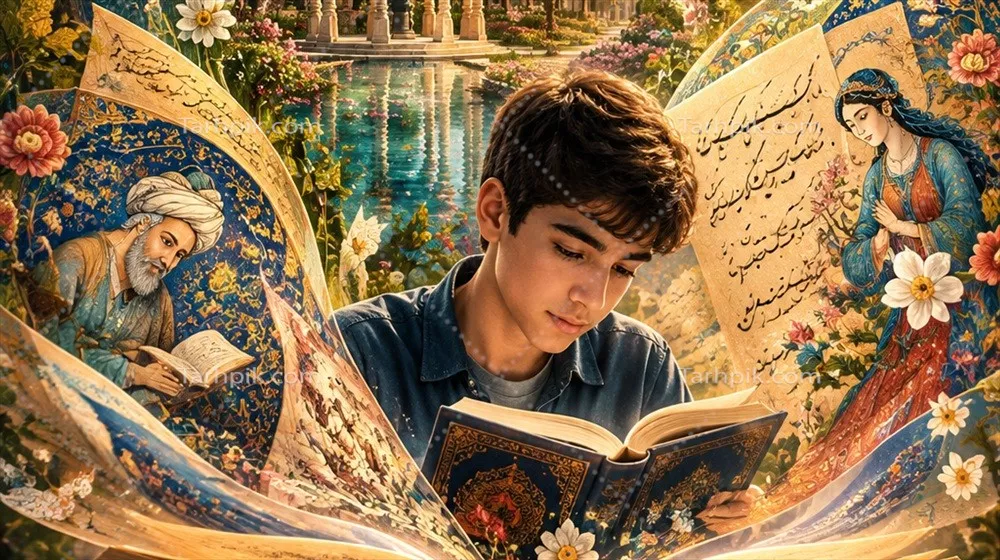 عکس پوستر ترویج فرهنگ کتابخوانی و اهمیت آن