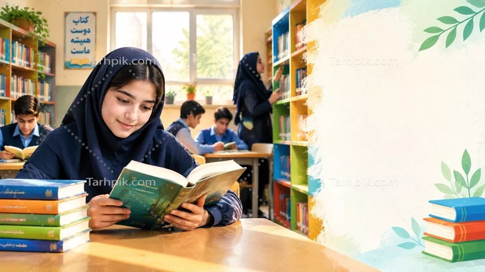 عکس پوستر روز کتاب و اهمیت کتابخوانی در زندگی