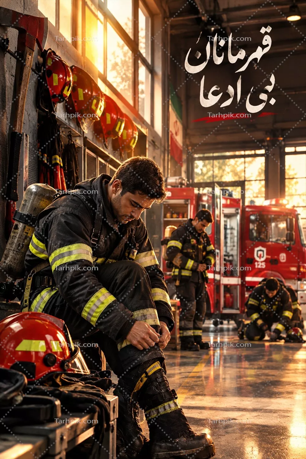 عکس روز آتش نشان قهرمانان بی ادعا