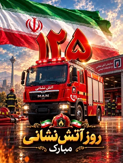 عکس روز آتش نشان: تقدیر از تلاش های آتش نشانان در ایران