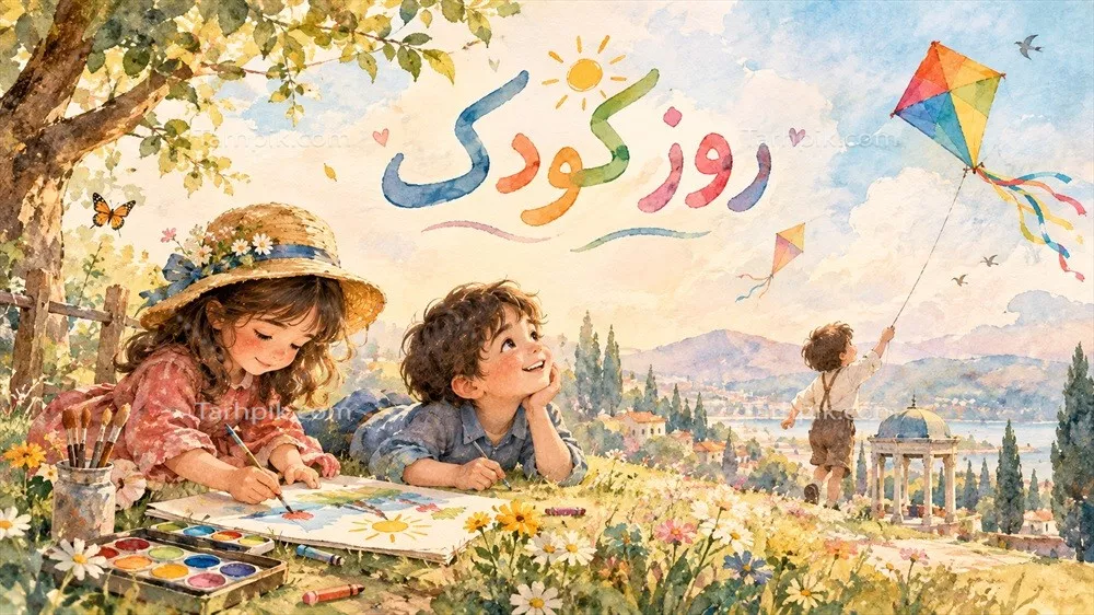 عکس مبارک باد روز کودک کارتونی: جشنواره ای برای کودکان